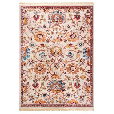 Cream Boho Floral Rug - Kansas - 160x230cm (5'4"x7'8")