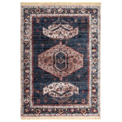 Blue Boho Vintage Rug - Kansas - 120x170cm (4'x5'8")