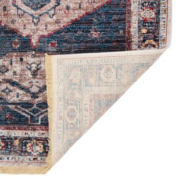 Tapis Vintage Bohème Bleu - Kansas - 160x230cm (5'4"x7'8") 6