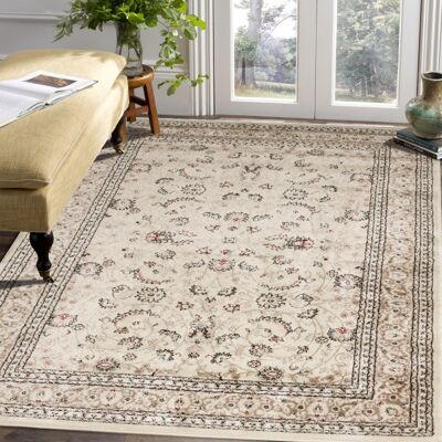 Cream Floral Traditional Rug - Jersey - 200x290cm (6'8"x9'7")