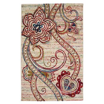 Tapis Fleur Crème - Géorgie - 200x290cm (6'8"x9'7") 2