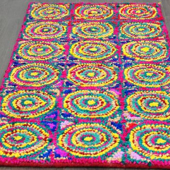 Tapis Ganga Circle Rag - Chindi - 60x230cm (2'x7'8") 2