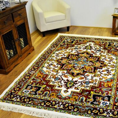 Cream Persian Heriz Rug - Dakota - 70x230cm (2'2"x7'8")