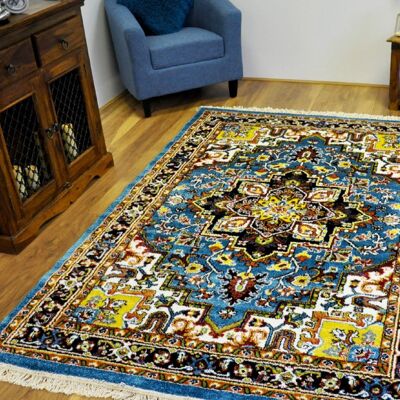 Blue Persian Heriz Rug - Dakota - 70x230cm (2'2"x7'8")