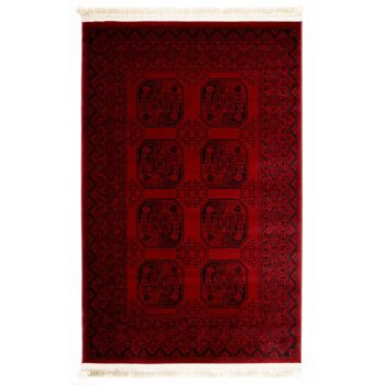 Tapis Orné Rouge - Afghan - 120x170cm (4'x5'8") 2