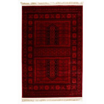 Tapis Oriental Rouge - Afghan - 200x290cm (6'8"x9'7") 2