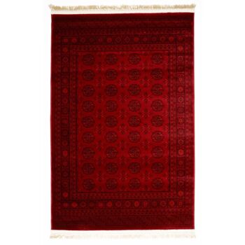 Tapis Mandala Rouge - Afghan - 120x170cm (4'x5'8") 2