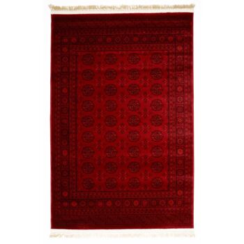Tapis Mandala Rouge - Afghan - 200x290cm (6'8"x9'7") 2