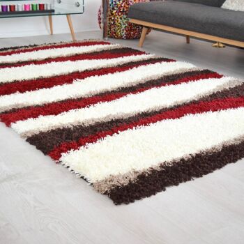 Tapis Shaggy Red Waves - Californie - 60x230cm (2'x7'8") 3