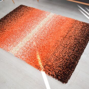 Tapis Shaggy Orange Blend - Californie - 80x150cm (2'8"x5') 3