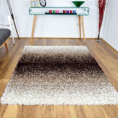 Brown Blend Shaggy Rug - California - 80x150cm (2'8"x5')