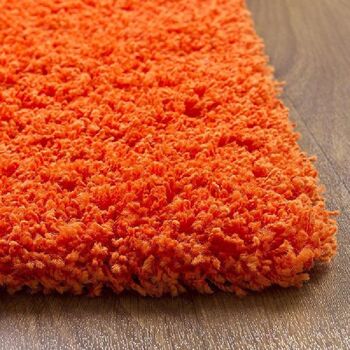 Tapis Shaggy Orange Uni - Californie - 60x230cm (2'x7'8") 4