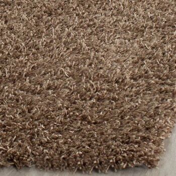 Tapis Shaggy Uni Marron - California - 120x170cm (4'x5'8") 3