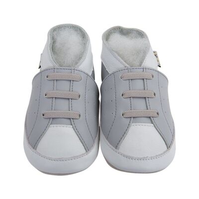 Pantofole per bebè - Sneakers grigie 2-3 anni