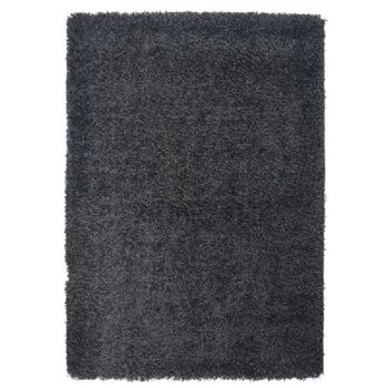 Tapis Shaggy Uni Noir - California - 200x290cm (6'8"x9'7") 2