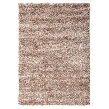 Tapis Shaggy Uni Beige Mixte - California - 80x150cm (2'8"x5') 2