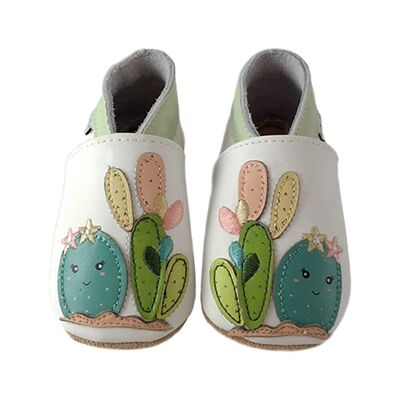Cactus baby slippers