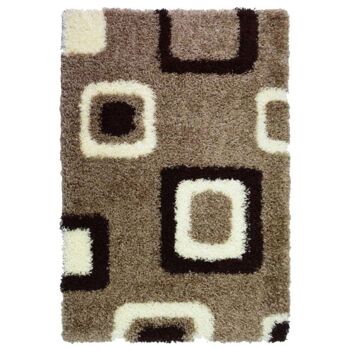 Tapis Shaggy Beige Boxed - California - 160x230cm (5'4"x7'8") 2