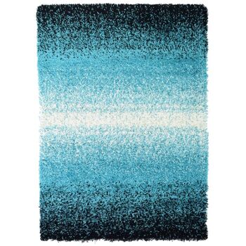 Tapis Shaggy Mélange Teal - Californie - 80x150cm (2'8"x5') 2