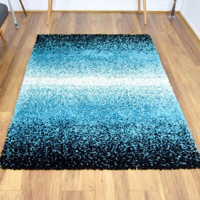 Teal Blend Shaggy Rug - California - 160x230cm (5'4"x7'8")