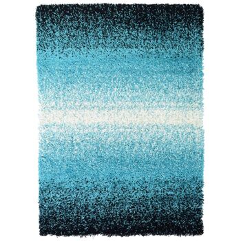 Tapis Shaggy Mélange Teal - Californie - 200x290cm (6'8"x9'7") 2