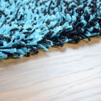 Tapis Shaggy Mélange Teal - Californie - 200x290cm (6'8"x9'7") 5