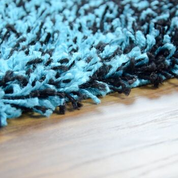 Tapis Shaggy Mélange Teal - Californie - 200x290cm (6'8"x9'7") 6