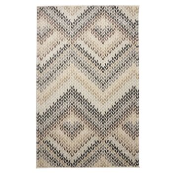 Tapis Zig Zag Crème - Géorgie - 80x150cm (2'8"x5') 2