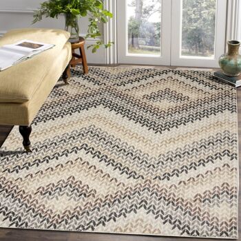 Tapis Zig Zag Crème - Géorgie - 80x150cm (2'8"x5') 3