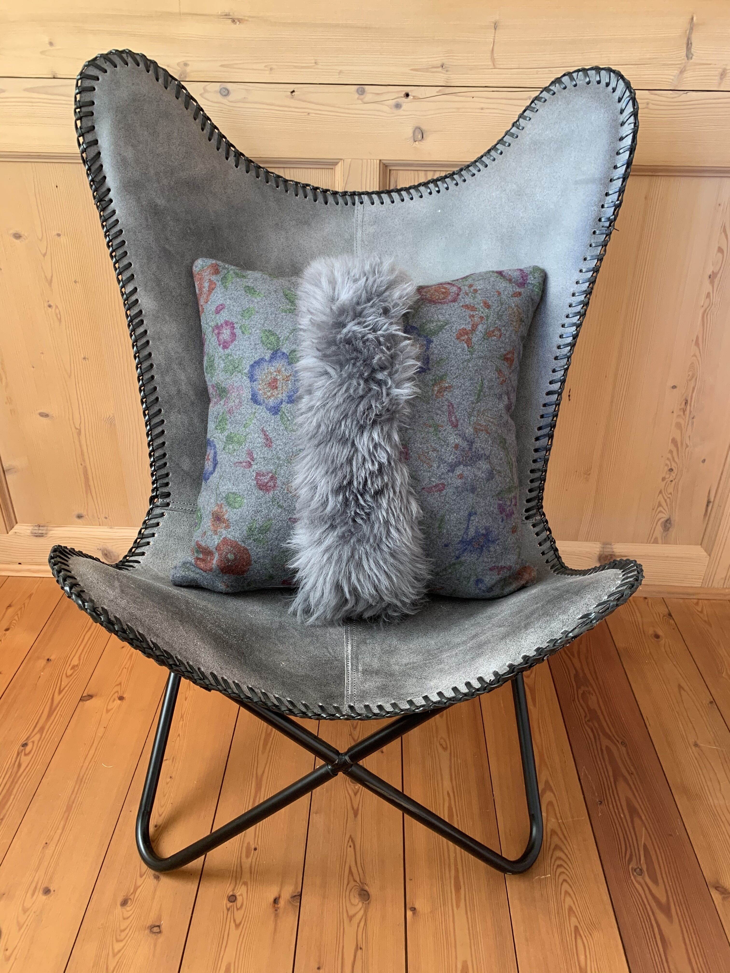 Filipa - cuscino decorativo con vera pelliccia