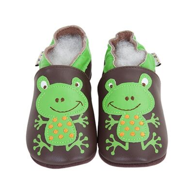 Frog baby slippers
