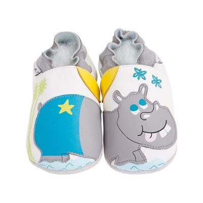 Hippo baby slippers