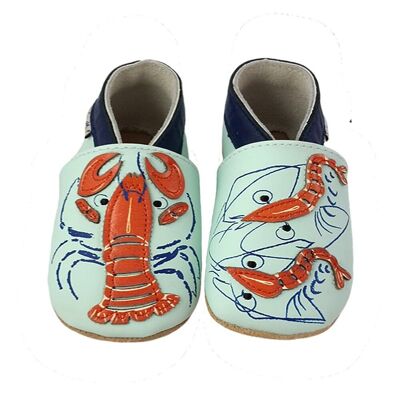 Lobster and son baby slippers