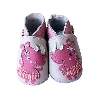 Pantofole per bambini che ballano il rinoceronte