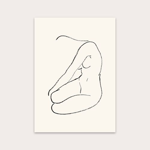 Female Form 01 Art Print A4