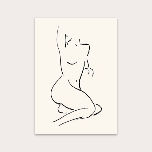 Female Form 03 Art Print A4