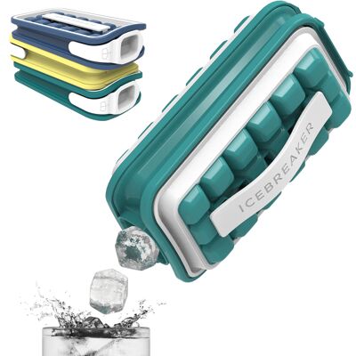 Ice Cube Tray | ICEBREAKER NORDIC POP 1.0, Water Blue - Makes 18 Ice Cubes | Kitchenware