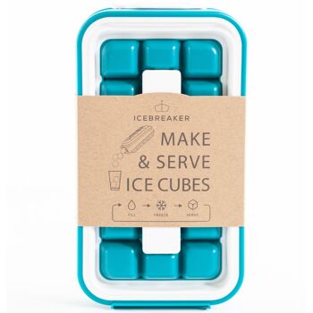 ICEBREAKER NORDIC POP, Bleu d'eau - Bac à glaçons - Donne 18 cubes | Ustensiles de cuisine 4