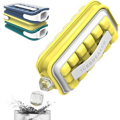 Ice Cube Tray | ICEBREAKER NORDIC POP 1.0, Pale Lemon - Makes 18 Cubes | Kitchenware
