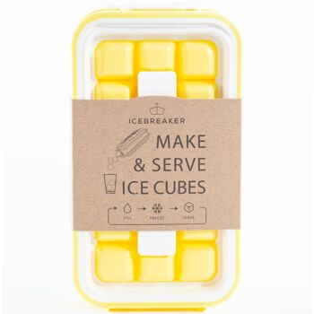 ICEBREAKER NORDIC POP, Citron pâle – Bac à glaçons – Pour 18 cubes | Ustensiles de cuisine 4
