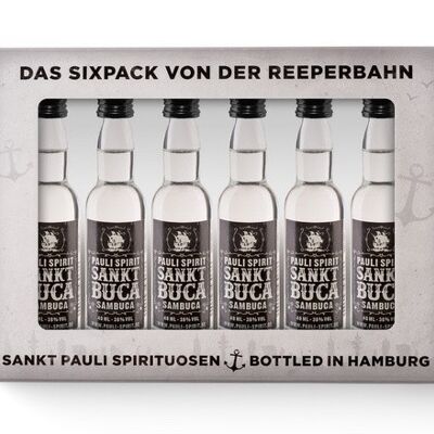 Sankt Buca Lütten Sixpack in a gift box 6x 4cl