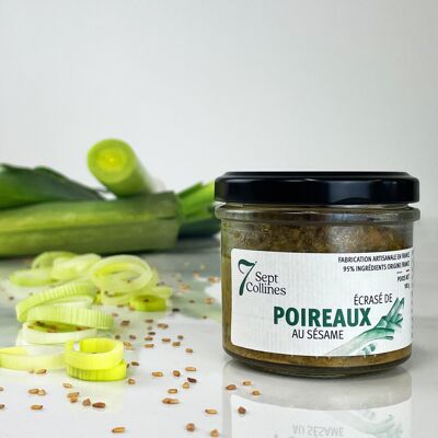 Crushed leeks with sesame - 100g - Spreadable for aperitif