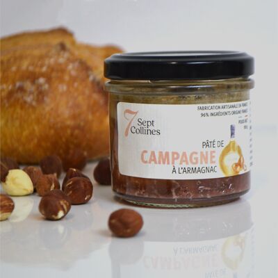 Country pâté with Armagnac - 100g - Spreadable for aperitif