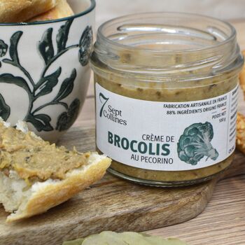 Crème de brocolis au pecorino & amandes - 100g - Tartinable pour l'apéritif 2
