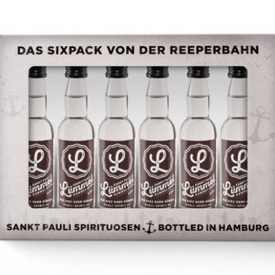 LÜMMEL Kümmel Lütten Sixpack dans un coffret cadeau 6x 4cl