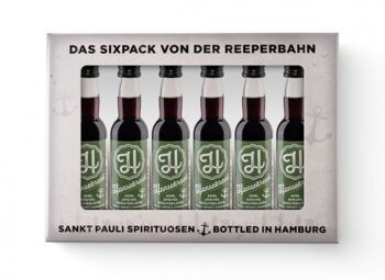 Hansekraut Lütten Sixpack dans une boîte cadeau 6x 4cl