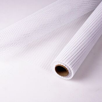 Filet Valensz Scintillant 50cm x 4.5m - Blanc