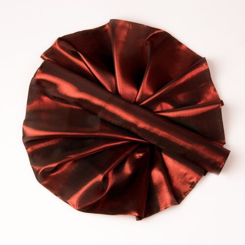 Shiny organza 36cm x 5m - Burgundy