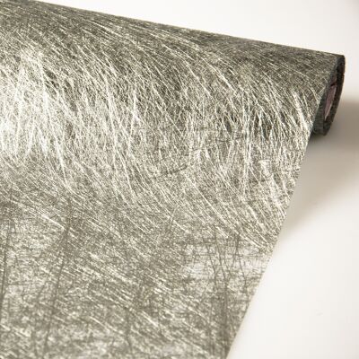 Metallic-Vliesstoff 50 cm x 4,5 m - Silber
