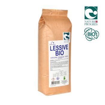 Lessive poudre bio sans parfum 1 kg 4 MOIS DE LESSIVE
